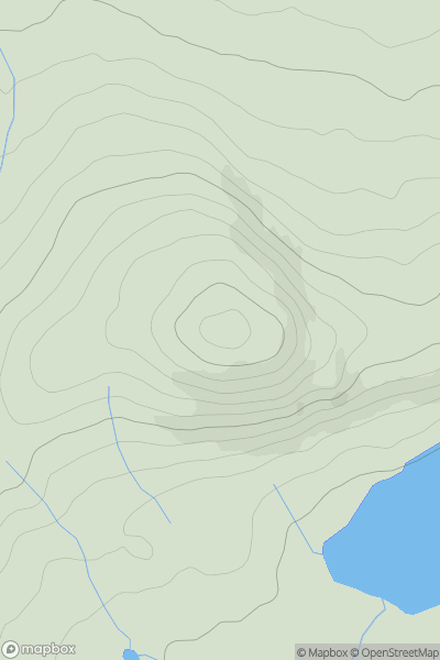 Thumbnail image for Latrigg [Lake District N] [NY245355] showing contour plot for surrounding peak